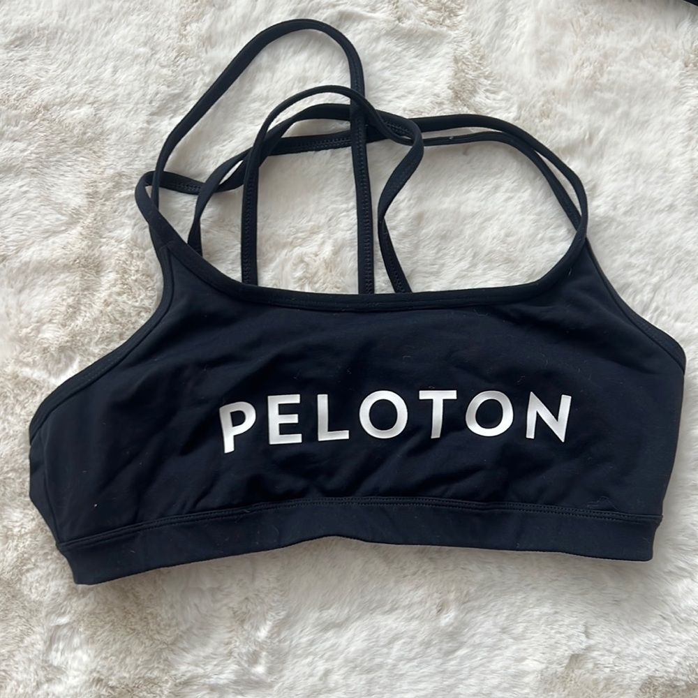 Peloton Black Sports Bra -Like New